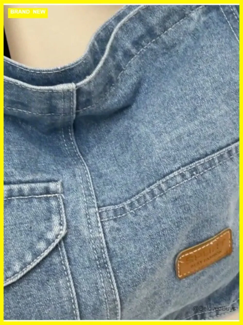 Denim Hobo Crossbody Bag for Women Casual Jean Purse